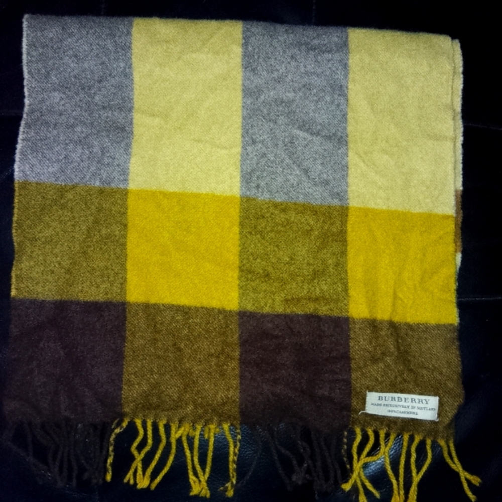 Mens Long Burberry Scarve